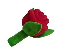 Rose Dog Toy - Plush Squeaky Teething Interactive Chews | Flower Dogs Toys | Flower Dogs Toy | Plush Squeaky Teething Enrichment Puzzle For Birthday Holiday Calming Boredom Puppy Daily Companion