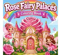 Rose Fairy Palaces Coloring Book: Enchanted Rose Castles, Magical Fairy Kingdoms, Flower Palace Adventures, Kawaii Fantasy Gardens, Whimsical Coloring Pages for Relaxation and Creativity