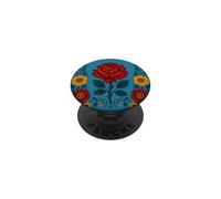 Rose Folk Art Floral Botánico Hermoso PopSockets PopGrip Adhesivo