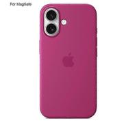 (Rose) For iPhone 16 MagSafe Compatible Premium Liquid Silicone Protective Case with Strong Magnetic Attachment Technology