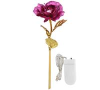 Rose Gift, Last Forever Love Rose, Diseño de Color Simple Y Moderno Lámina de Oro Rosa para Regalos Decoración del Hogar Niñas(Tapa Dura Rosa)