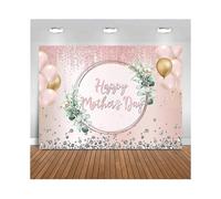 Rose Gold Happy Mother's Day Party Backdrop 5x3ft Pink Glitter Sequin Diamond Balloon Photography Background Thanks Mama Women Queen's Day Cake Table