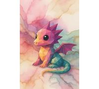 Rose Gold Marble Dragon || Lined Notebook, 6x9, 120 Pages: Journal for Creative Writing, Notes, or Daily Reflection