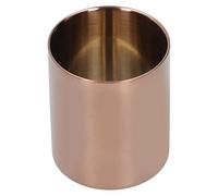 Rose Gold Pen Holder Desk Stainless Steel Round Vase Flower Pot Pen Cup Makeup Brush Holder Desktop Decoration Accessories Stationery Organizer Used for Study Office Desktops