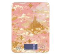 Rose Golden Fairy Tale Castle - Báscula digital de cocina de 5 kg/5 g con 4 unidades para especias, especias, dietas (pilas no incluidas)