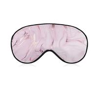 Rose Golden Waves Marbling Sleep Mask Blindfold Ajustable Super-Smooth Soft Eye Mask Cover para Hombres Mujeres Viajes y siesta