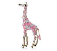 Rose Gote Dhuile Jirafa Broche Aleación Decoración Clip Collar Pin Joyería Insignia Corpiño Ropa Accesorios Unisex Capa Suéter Chaqueta Invierno Pin Colgante 1 unids Estable CalidadTratamiento