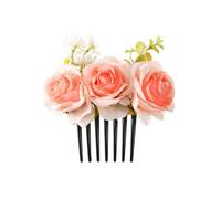 Rose hair clip 2 pinzas for el pelo de franela doble con forma rosa for mujer y niña, diadema, horquilla, peine flor(Color3)