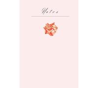 Rose Hardcover Notebook - 6 x 9: Rose Floral Aesthetic Hardcover Matte Notebook with 101 Pages Including a Name Page For Notes and Any Kind of Writing