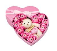 Rose Love en forma de corazón Bail Bath Bating Flower 10 Caja perfumada..