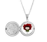 Rose Love Red Romance Leave Beauty UU - Collar con medallón para fotos, regalo de cumpleaños