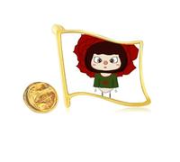 Rose Love Red Romance Leave Beauty UU - Pin de solapa de metal dorado