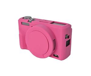 (Rose, Multicolor) For Canon G7 X Mark III Protective Case Dust-Proof Silicone Camera Cover - Rose