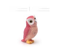 (Rose Owl)Modelo de resina natural de aves silvestres de búhos con diseño estático para decoración de regalo y uso