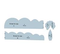 Rose Patrón De Metal-flujo-flujo-capa-patrón De Pintura De Acero Sin Manchas | Conjunto De Soberanos De Bricolaje De 4 Piezas Conjunto De Rosas De Tela, Costura, Edredones Y Proyectos Artesanales