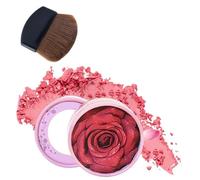 Rose Petal Powder Blush, 10ml Buildable Ch lusher, Soft Natural Finish for Everyday Makeup, Ideal for Travel Home Outdoor Use School, Charming Gift for Girlfriend Wife Sister or Friend
