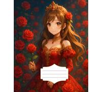 Rose Princess Notebook: Elegant Softcover Journal with Wide Ruled Lines for Writing, Notes, and Daily Inspiration ,7.5 x 9.25 Inches
