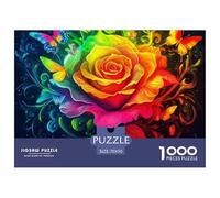 Rose Puzle 1000 Piezas - Antiestrés Y Mindfulness, Piezas Firmes, Detalle Fino, Póster Incluido, 70x50cm/1000pcs