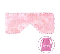 Rose Quartz Eye Sleep Mask Masajeador Facial Jade Roller Gua Sha Scraper,Máscara De Ojos Sin Caja