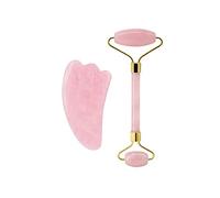 Rose Quartz Face Roller And Gua Sha Set Natural Jade Gouache Scraper Gua Sha Massage Quartz Roller Facial Lifting Massage Tool,type 13