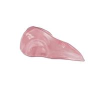 Rose Quartz Raven Skull Carving, 2.6-2.8 Inches, Approx. 6.5-7 CM - Raw Rose Quartz Crystal Handcrafted Skull Ornament, Gemstone, Decorative Home Decor