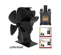 (Rose Red(fan blades only))Hot Air Fan Fireplace Fan Blade Of Fan Burning Wooden Box