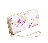 Rose S Card Color Wallet Bag Fashion Solid Women Pattern Long Wallet 13 Pro Max Wallet Case (C, talla única)