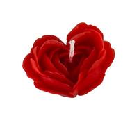 Rose Scented Candle - Soy Wax 6,5 x 5 x 3,5 cm | Valentines Candle with Flower Shape Design, Aromatherapy Relaxation, Home Decor | Romantic Canđle Gift Women Birthday Christmas Valentines Day