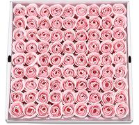 Rose Soap Plant Essential Oil Soag Soap Set Floral Stepent Bath Sabón Rose Flor Pétalos Mejores regalos for las mujeres Girls Mamá Amante Cumpleaños Valentine Navidad Baño Jabón Rosa Flor Pétalos
