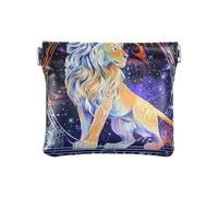 Rose Tarot - Monederos de cuero para mujer, bolsas de cosméticos únicas para mujeres y niñas, León de fantasía, 1 size, Moderno
