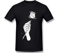 Rose Tattoo Homme T-Shirt Lil Peep Hellboy Tees Pure Cotton Oversized Short Sleeve XXXL