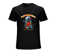 Rose Tattoo Rock Outlaws Men's Cotton T-Shirt Black Shirt Top tee XL