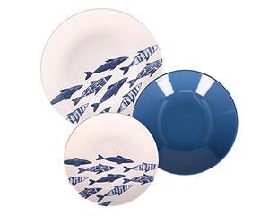 ROSE & TULIPANI - Juego de 18 platos The Blu Ones