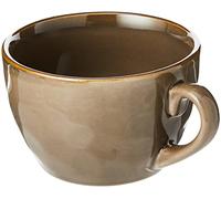 ROSE & TULIPANI MILANO Rose & Tulipani Set de 4 Tazas de Desayuno Concierto Gris Taupe, Cerámica, Gris Paloma, /