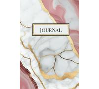 Rose, White, Gold Marble Hardcover Journal: Luxurious marble notebook ideal for a mom, daughter, glam-ma or anyone else that rocks! (120 lined pages, 6"x9")