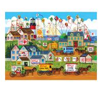 RoseArt - Kellogg's - Town by The Sea - Rompecabezas de 1000 piezas para adultos