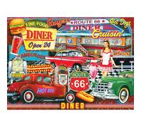 RoseArt - Kodak Premium - Restaurante de los a os 50 - Rompecabezas de 1000 piezas para adultos