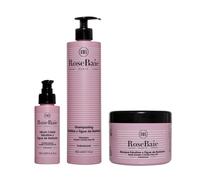 RoseBaie - Mi Rutina Capilar - Figue de Barbarie - Champú 500 ml - Máscara 500 ml - Suero 100 ml +1 col de colores aleatorios