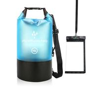 Rosedreamer Dry Bag - Bolsa impermeable azul de 10 l con correa ajustable, mochila impermeable para natación, rafting, kayak, canotaje, camping, playa, azul, 10 L, Campañas