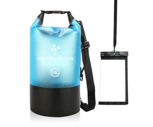 Rosedreamer Dry Bag - Bolsa impermeable azul de 10 l con correa ajustable, mochila impermeable para natación, rafting, kayak, canotaje, camping, playa, azul, 10 L, Campañas