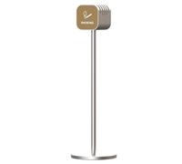 ROSEEONNE Cenicero de pie Cenicero de pie al aire libre for patio ceniceros exteriores altos for eliminación de receptáculos de colillas de cigarrillos(Silver)