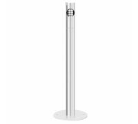 ROSEEONNE Cenicero de pie Ceniceros exteriores impermeables for eliminación de colillas de cigarrillos con tapa superior for lluvia for fumadores y patio exterior(Silver)
