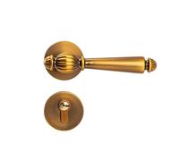 ROSEEONNE manilla puerta Manija de puerta de entrada con cerradura y llave, palanca con llave segura Exterior, for entrada principal y baño de dormitorios tirador puertas(Color2,Silent version)