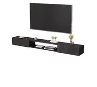 ROSEEONNE Mueble TV suspendido Floating TV Stand with LED Light Wall Mounted TV Console Shelf wit Doors Entertainment Center Media Console(1.2m,Color3)