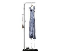 ROSEEONNE Perchero Perchero de Suelo for Colgar Ropa, for Dormitorio, Sencillo, for el hogar, Sala de Estar, con Gancho Lateral Perchero de pie(White+Black,150cm)