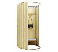 ROSEEONNE probador Ropa Probador móvil Temporal, Tienda de Ropa, vestidor Plegable, Vestuario portátil Compatible with Oficina, protección de la privacidad probador Vestuario(Geel,1 * 0.95 * 2m)