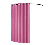 ROSEEONNE probador Ropa Probador portátil con Varilla en Forma de C, probador móvil Temporal, Apto Compatible with Tiendas de Ropa y oficinas. probador Vestuario(Rose,90cm)