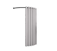 ROSEEONNE probador Ropa Probador portátil Tipo C, vestidor Temporal, Ideal Compatible with oficinas, Tiendas de Ropa y dormitorios, 4 tamaños probador Vestuario(Silver Gray,100cm)