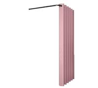 ROSEEONNE probador Ropa Probador Temporal con Varilla en Forma de L Compatible with Vestuario Privado, Tienda de Ropa, Divisor de Pared, Cortina Compatible with Compras probador Vestuario(Rose,100cm)