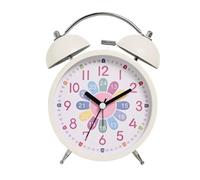 ROSEEONNE Reloje de Escritorio Reloj Despertador silencioso de Doble Campana, Reloj Despertador analógico de Escritorio Ruidoso for Que los niños aprendan a Decir la Hora, enseñar el Dormitorio.